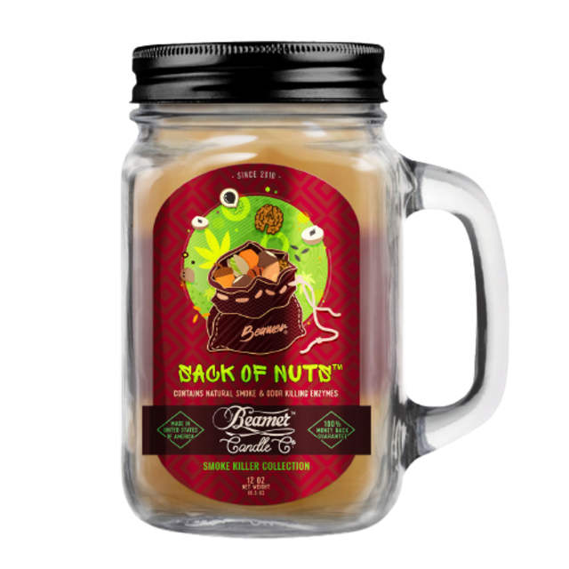 BEAMER LARGE CANDLE SMOKE KILLER COLLLECTION SACK OF NUTS 12OZ