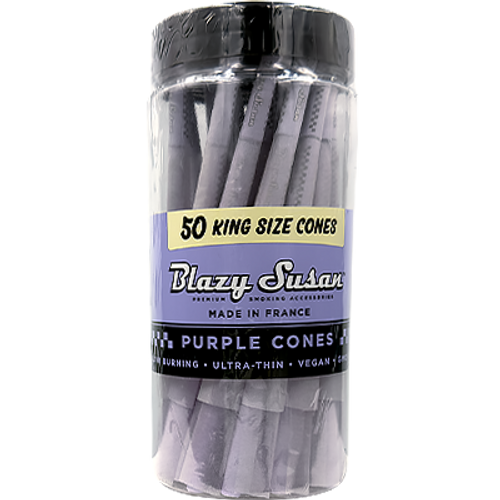 BLAZY SUSAN 98MM PURPLE CONES 50CT JAR