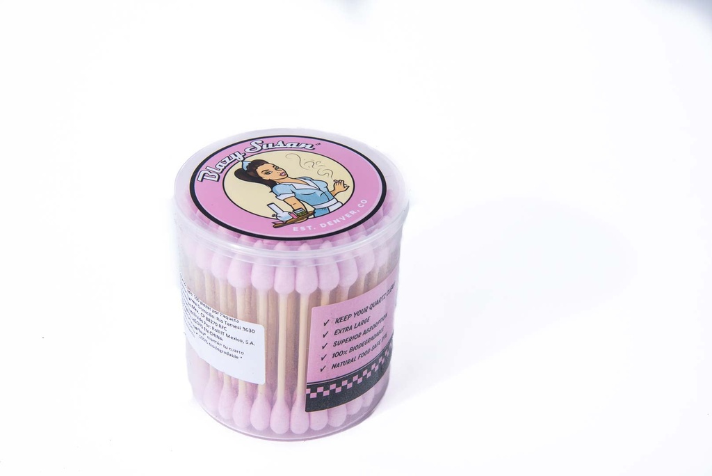 BLAZY SUSAN COTTON PINK BUDS 100CT