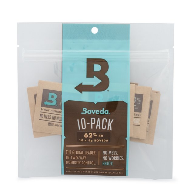 BOVEDA 62% RH SIZE 4 HUMIDITY CONTROL 10-PACK