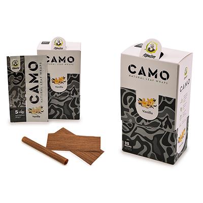 CAMO SLOW BURNING NATURAL LEAF WRAPS VANILLA 25CT