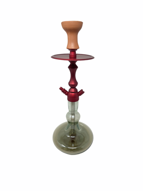 C-BREEZE CB5N HOOKAH 1 HOSE RED SMOKED