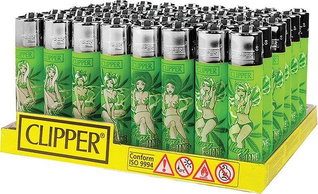 CLIPPER CP11R CAT WOMEN CLASSIC LARGE LIGHTER BOX OF 48