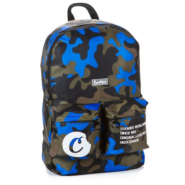 COOKIES BACKPACK ORION CANVAS NYLON BLUE CAMO