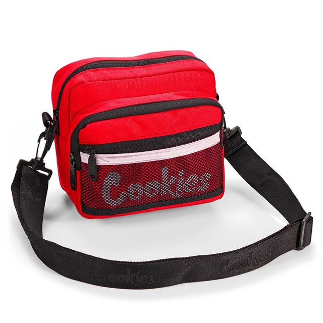 COOKIES SHOULDER BAG VERTEX RIPSTOP NYLON RED