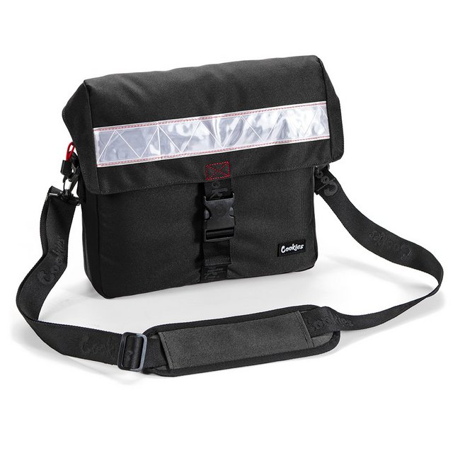 COOKIES SHOULDER BAG ZENITH NYLON BLACK