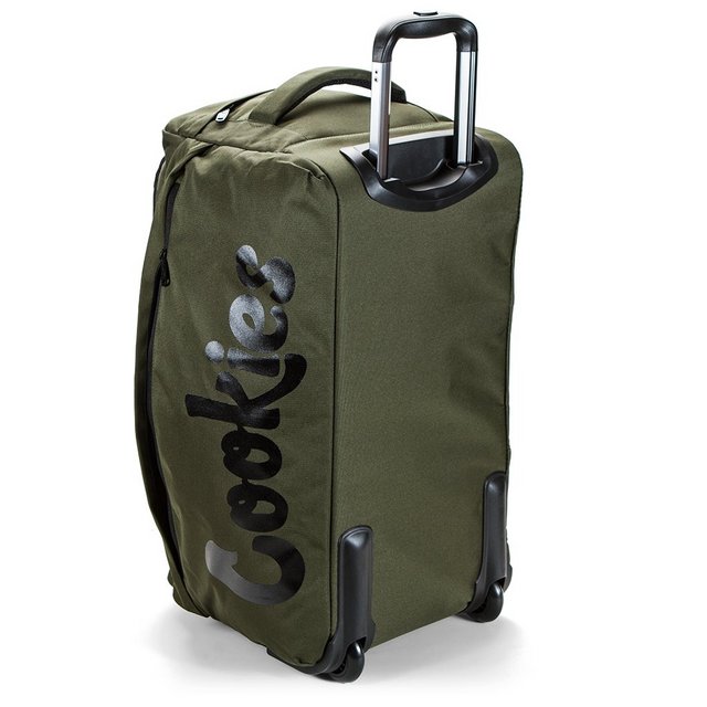 COOKIES TRAVEL BAG TREK ROLLER NYLON OLIVE