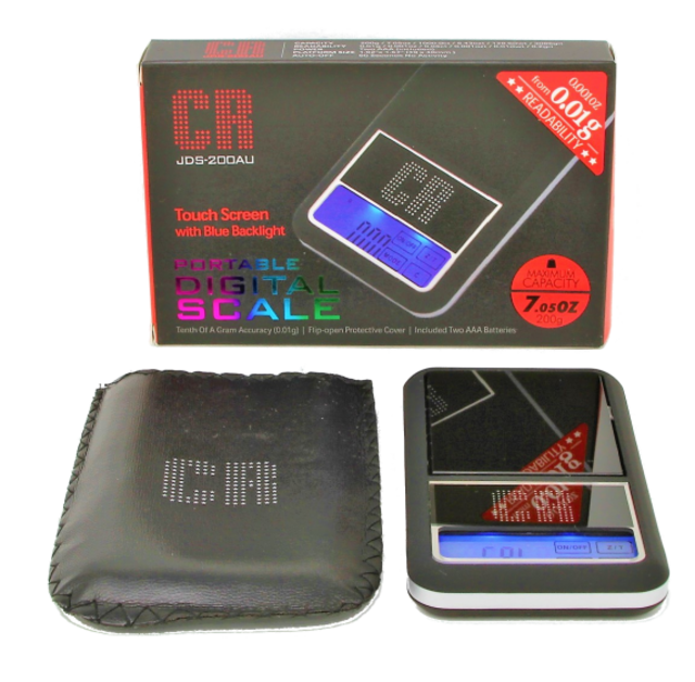 CR JDS-200AU TOUCH SCREEN PORTABLE DIGITAL SCALE 200G X 0.01G