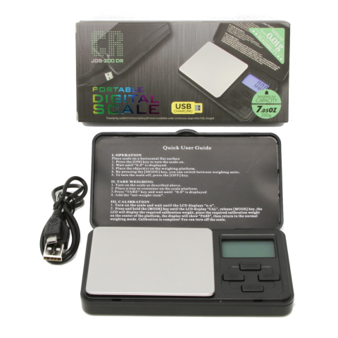 CR JDS-200DR PORTABLE DIGITAL SCALE 200G X .01G