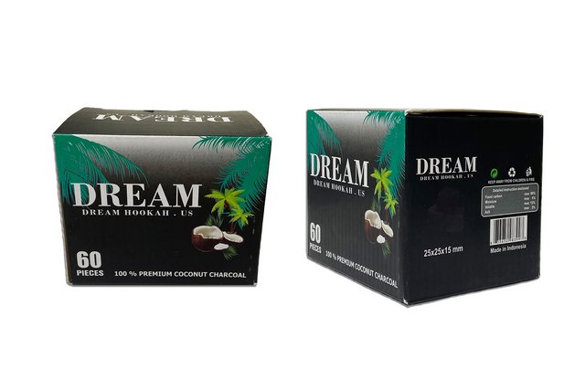 DREAM COCONUT CHARCOAL 60PC