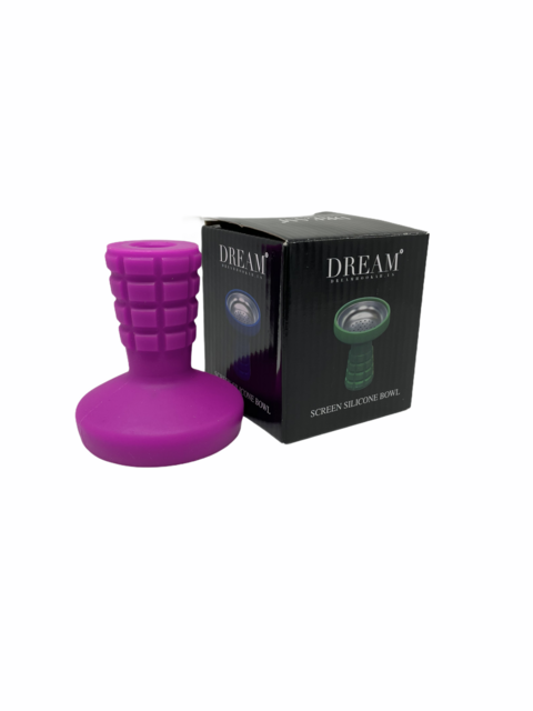 DREAM HOOKAH SCREEN SILICONE BOWL ASSORTED COLORS