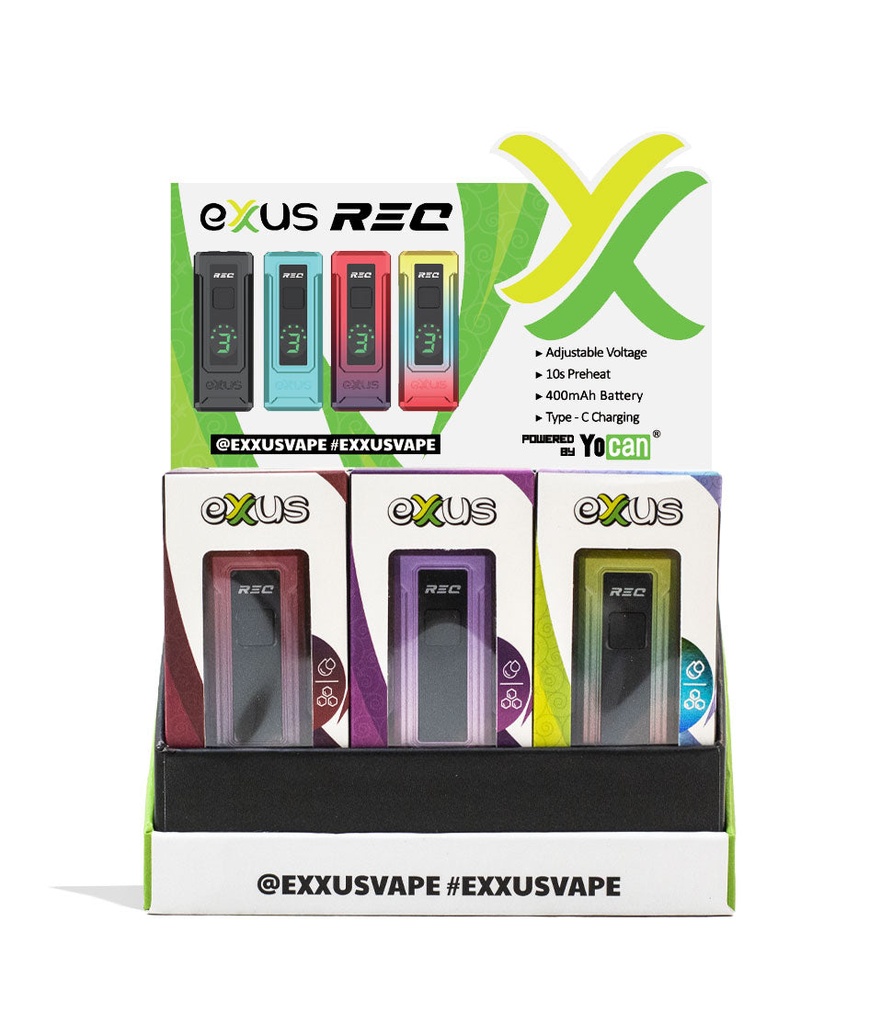 EXXUS REC CARTRIDGE VAPORIZER 12CT