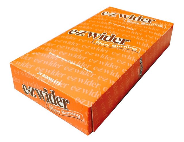 EZWIDER SLOW BURNING CIGARETTE PAPERS 24 BOOKLETS