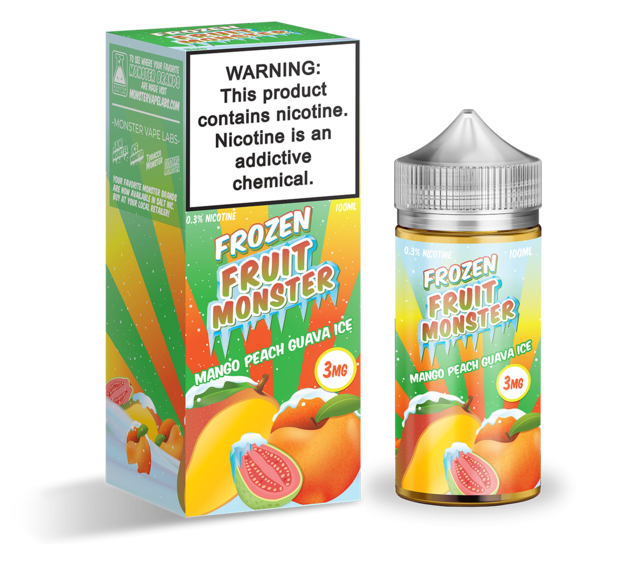 FROZEN FRUIT MONSTER 0MG MANGO PEACH GUAVA ICE 100ML  