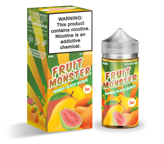 FRUIT MONSTER 0MG MANGO PEACH GUAVA 100ML