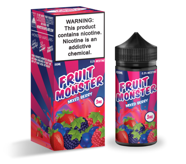 FRUIT MONSTER 0MG MIXED BERRY 100ML