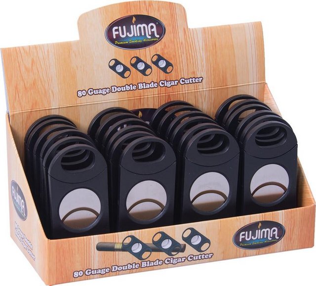 FUJIMA CUT65 80 RING GUAGE DOUBLE BLADE CIGAR CUTTER BOX OF 24