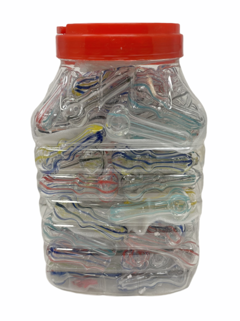 GLASS PIPE 2.5" 85CT JAR