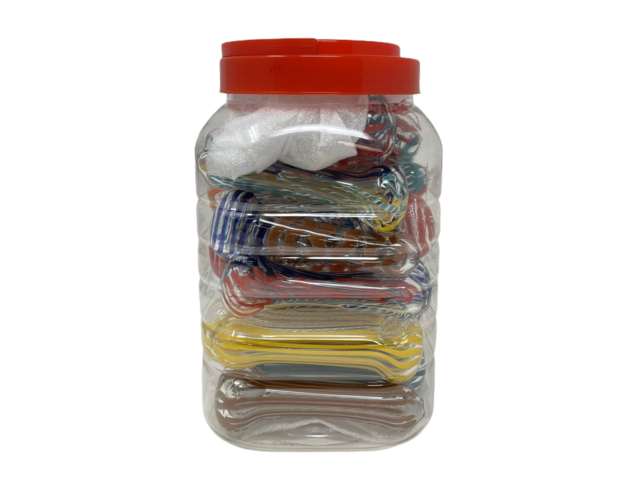 GLASS PIPE 4" 25CT JAR