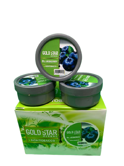 GOLD STAR HERBAL NON TOBACCO ASSORTED 50GRAM 12 CT