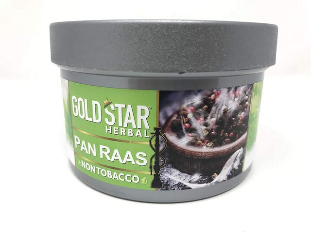 GOLD STAR HERBAL NON TOBACCO HOOKAH FLAVOR PAN RAAS