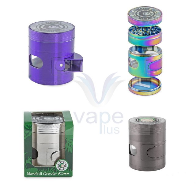 GREEN MONKEY MANDRILL GRINDER 60MM RAINBOW