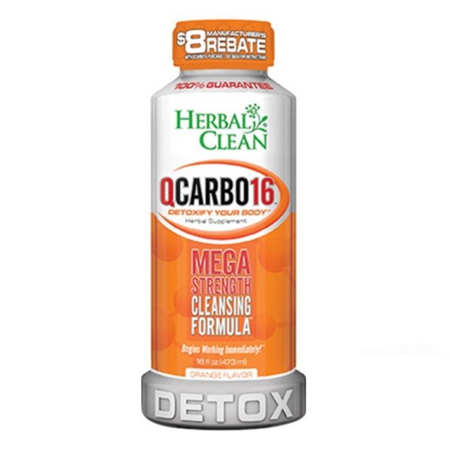 HERBAL CLEAN QCARBO ORANGE 16OZ