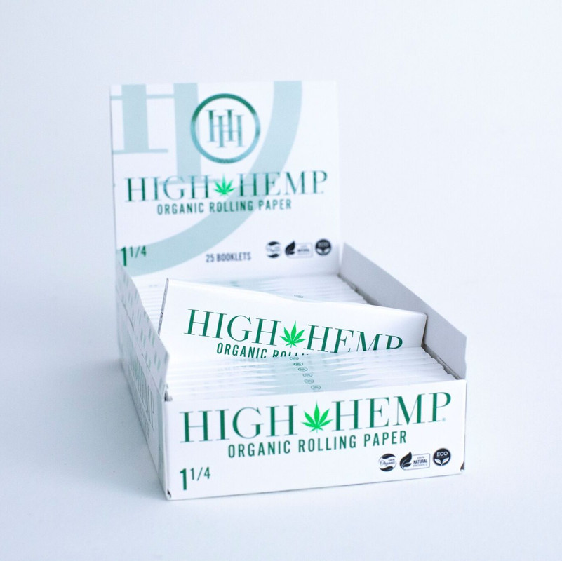 HIGH HEMP 1.25 ORGANIC ROLLING PAPER 25CT