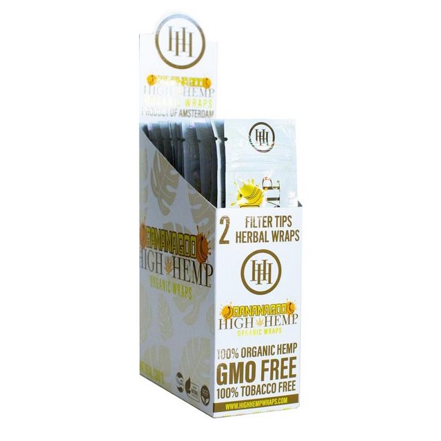 HIGH HEMP ORGANIC WRAPS BANANA GOO BOX OF  25