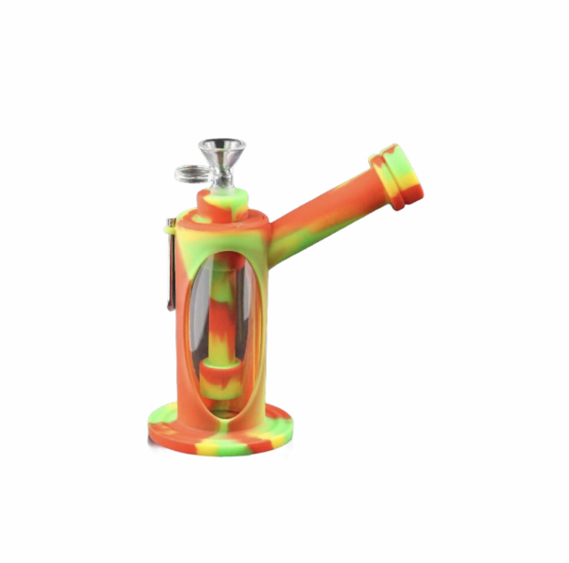 HOOPOE SIDE RIG 2 IN 1 SILICONE WATER PIPE H76