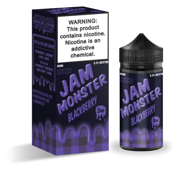 JAM MONSTER 0MG BLACKBERRY 100ML