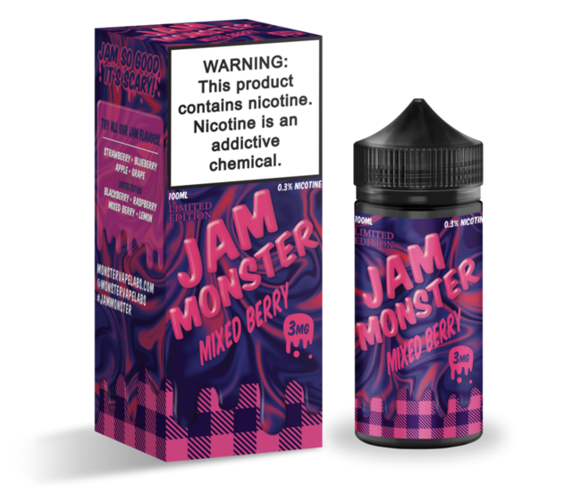 JAM MONSTER 0MG MIXED BERRY 100ML