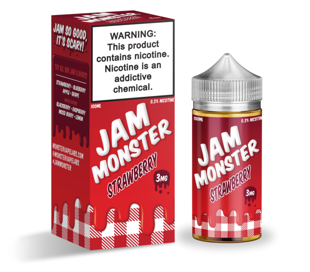 JAM MONSTER 0MG STRAWBERRY 100ML