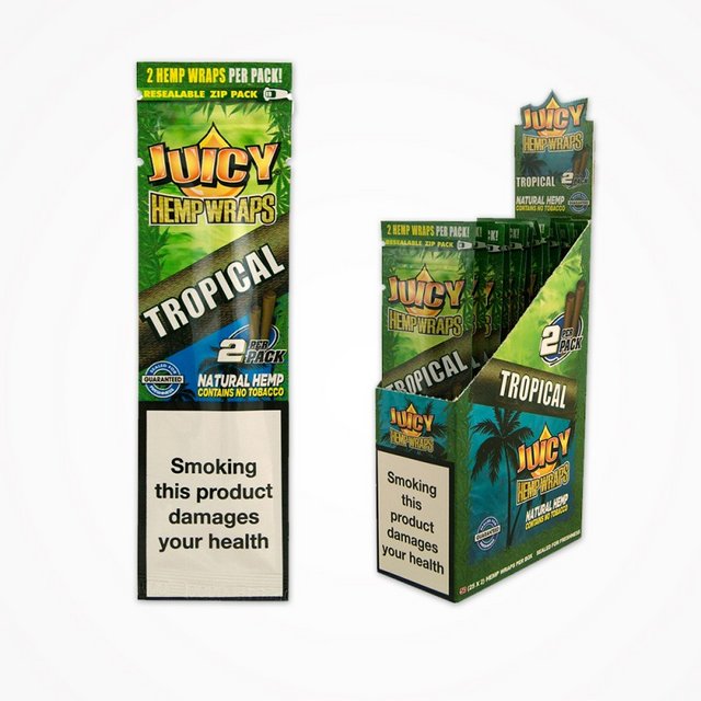 JUICY HEMP WRAPS 50CT( 25 X 2CT) TROPICAL