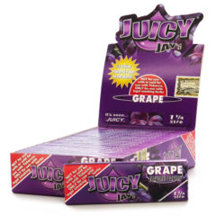 JUICY JAY 1.25 GRAPE FLAVORED ROLLING PAPER 24 PER BOX