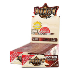 JUICY JAY 1.25 ROOT BEER FLAVORED ROLLING PAPER 24 PER BOX