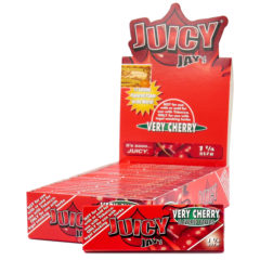 JUICY JAY 1.25 VERY CHERRY FLAVORED ROLLING PAPER 24 PER BOX