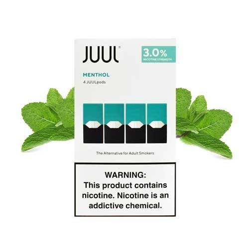 JUUL PODS CLASSIC MENTHOL 3% 4 PACK BOX OF 8