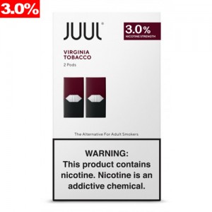 JUUL PODS VIRGINIA TOBACCO 3% 2 PACK BOX OF 8