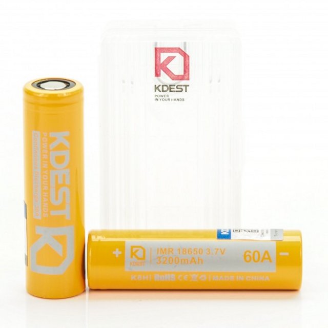 KDEST IMR 18650 3200MAH BATTERY 2CT K6H