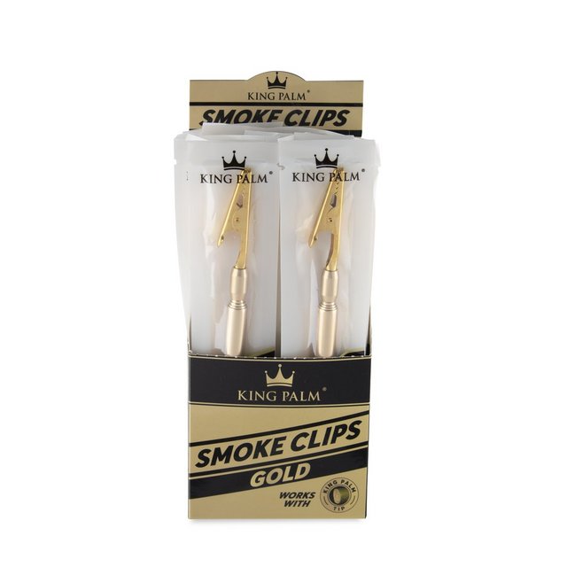 KING PALM SMOKE CLIPS GOLD BOX OF 24