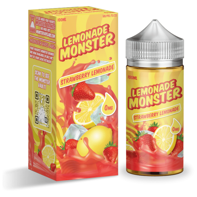 LEMONADE MONSTER 0MG STRAWBERRY LEMONADE 100ML