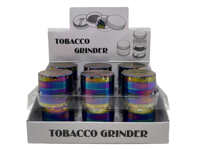 LION SMOKE 4 PARTS METAL TOBACCO GRINDER ZNG121 BOX OF 12