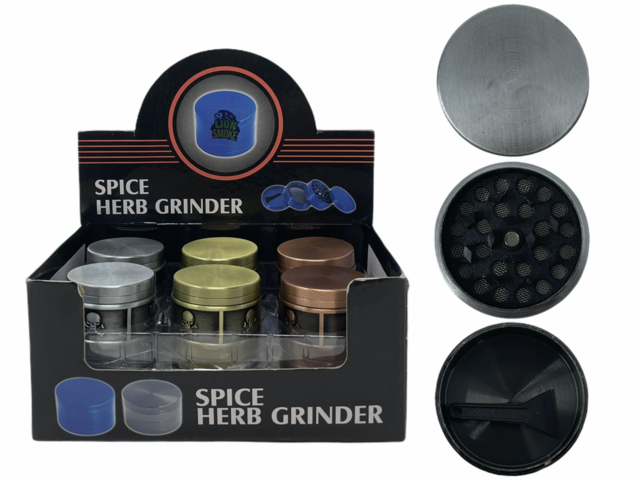 LION SMOKE SPICE HERB 3 PARTS GRINDER ZNG401 BOX OF 12