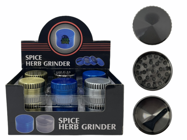 LION SMOKE SPICE HERB 3 PARTS GRINDER ZNG444 BOX OF 12