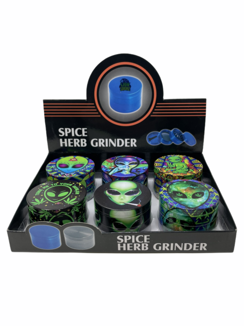 LION SMOKE SPICE HERB ALIEN GRINDER ZNG521 BOX OF 6