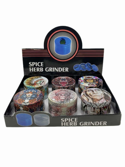 LION SMOKE SPICE HERB ANIMATED GRINDER ZNG520 BOX OF 6