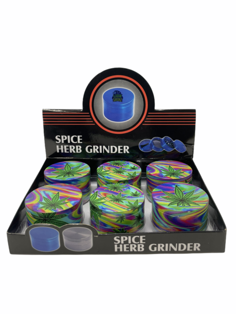 LION SMOKE SPICE HERB COLORFUL LEAF GRINDER ZNG527 BOX OF 6