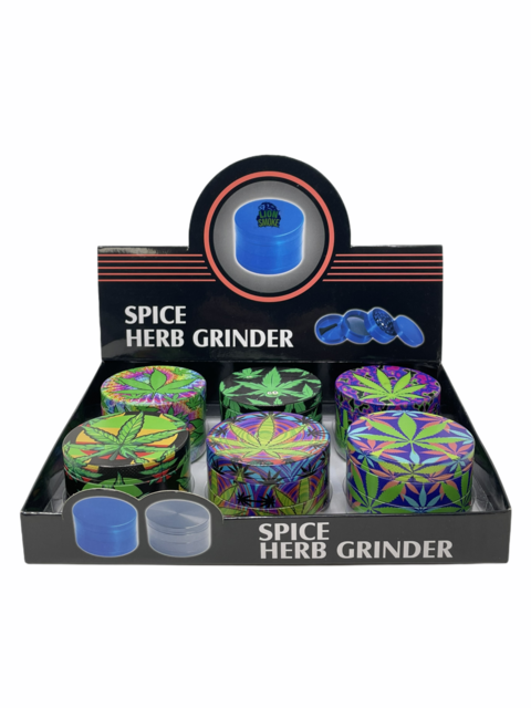 LION SMOKE SPICE HERB GREEN LEAF GRINDER ZN524 BOX OF 6