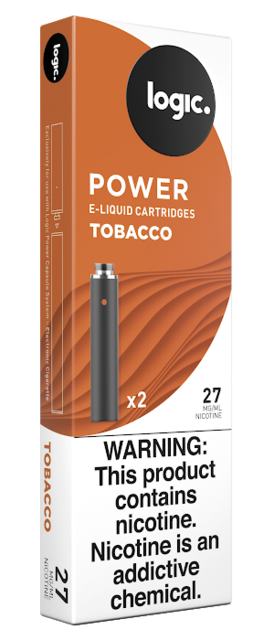 LOGIC POWER 27MG CARTRIDGES TOBACCO 2CT BOX OF 10